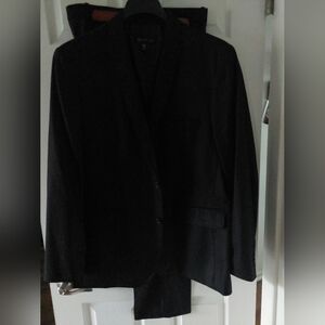 INC International Concepts Solid Black Slim Fit Suit XL  36X32